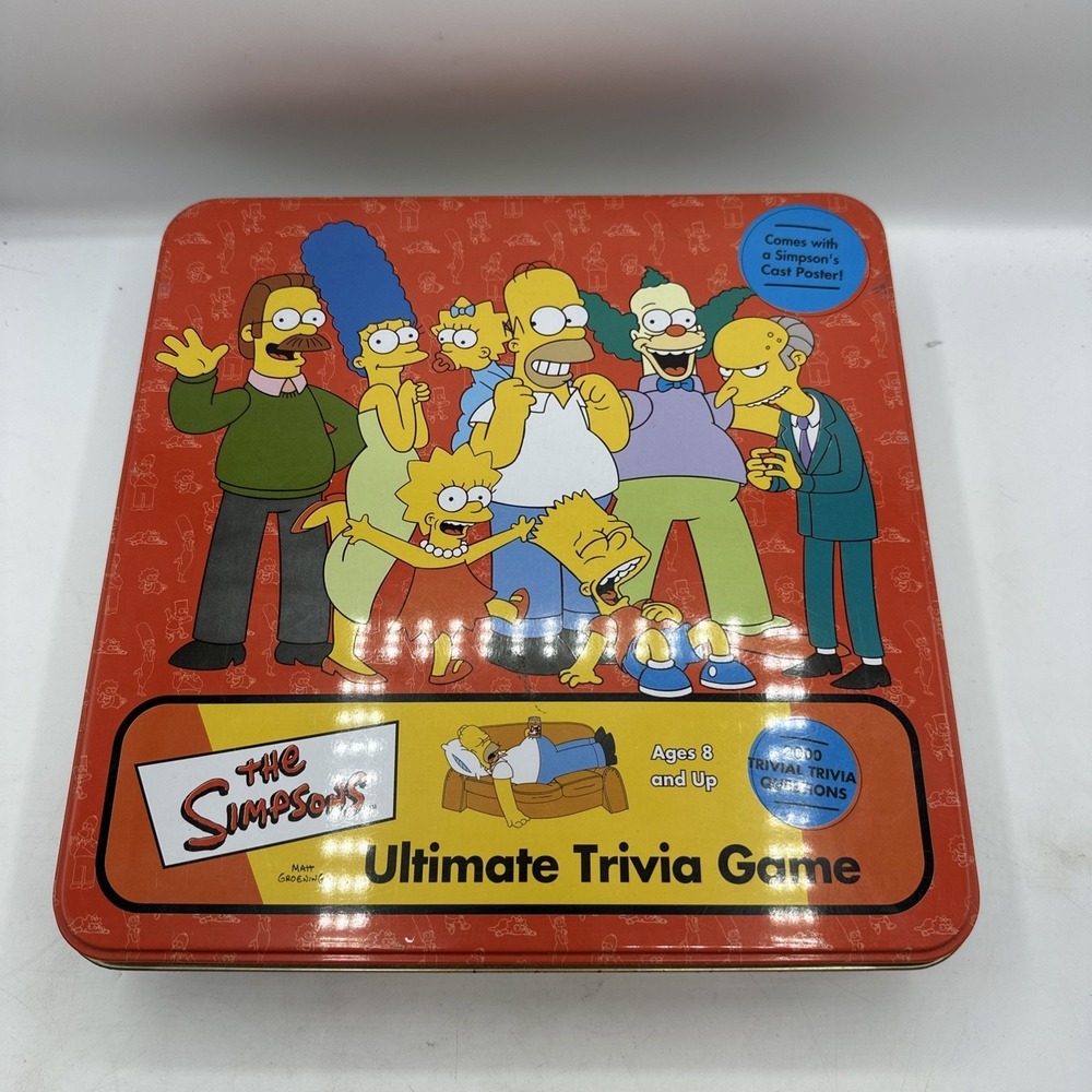 The Simpsons Ultimate Trivia Game. Vintage 2002 Simpsons.‎ Complete With Manual
